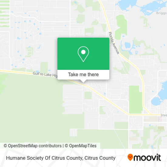 Humane Society Of Citrus County map