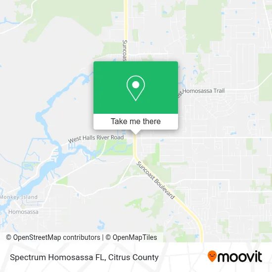Spectrum Homosassa FL map