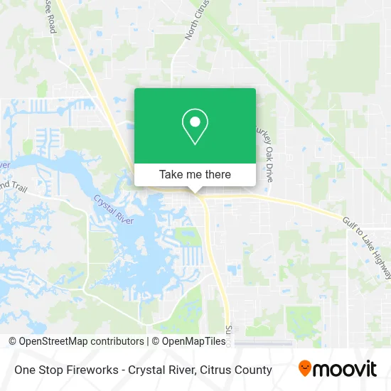 One Stop Fireworks - Crystal River map
