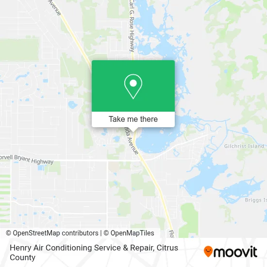 Henry Air Conditioning Service & Repair map