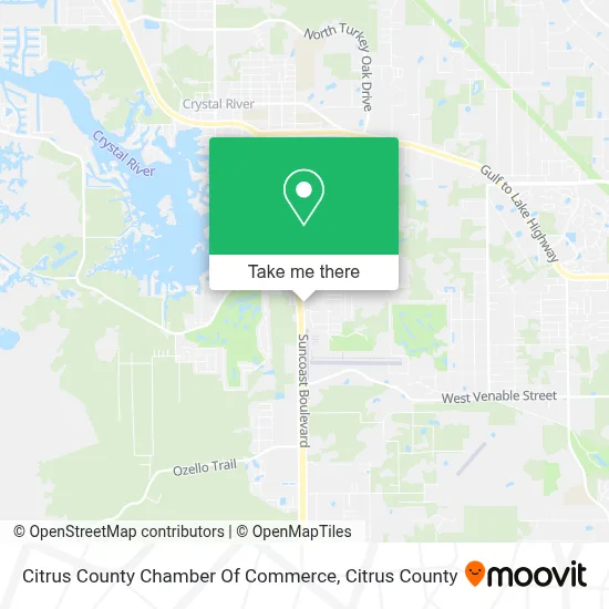 Citrus County Chamber Of Commerce map