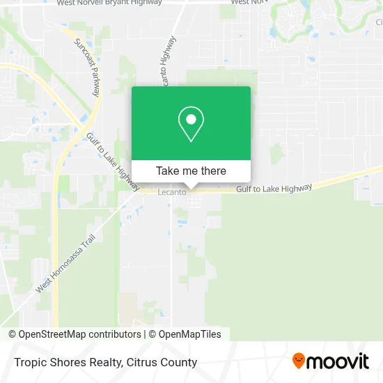 Tropic Shores Realty map