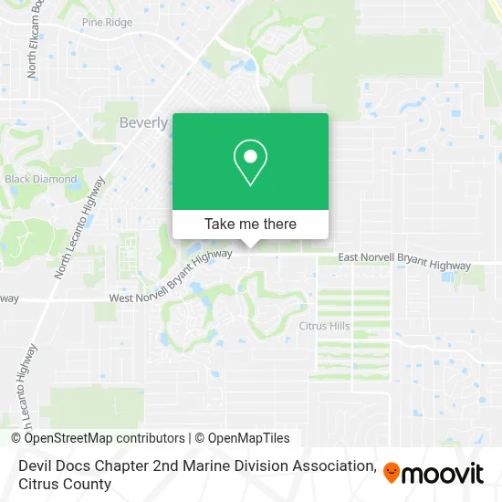Devil Docs Chapter 2nd Marine Division Association map