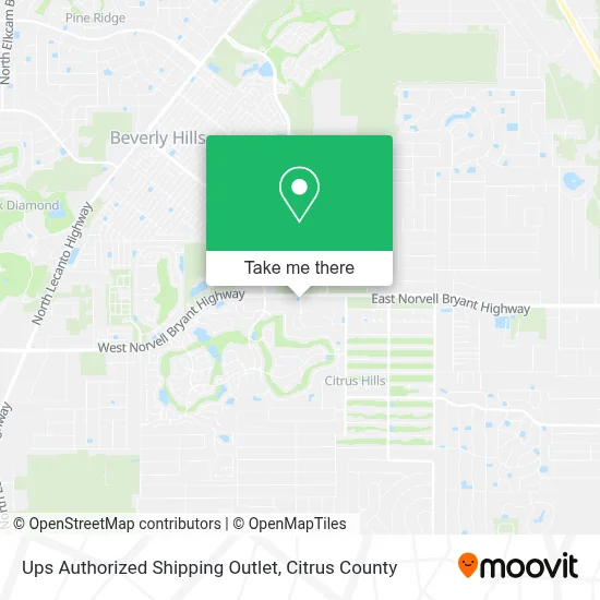 Ups Authorized Shipping Outlet map