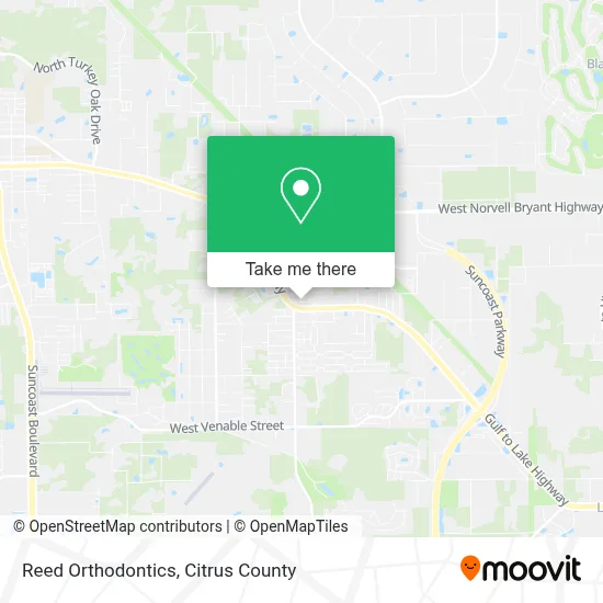 Reed Orthodontics map