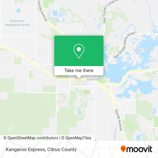 Kangaroo Express map