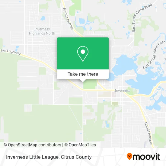 Inverness Little League map