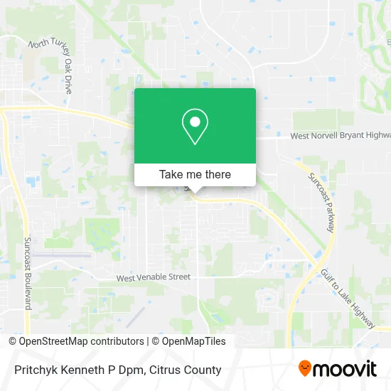 Pritchyk Kenneth P Dpm map