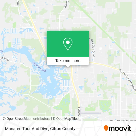 Manatee Tour And Dive map