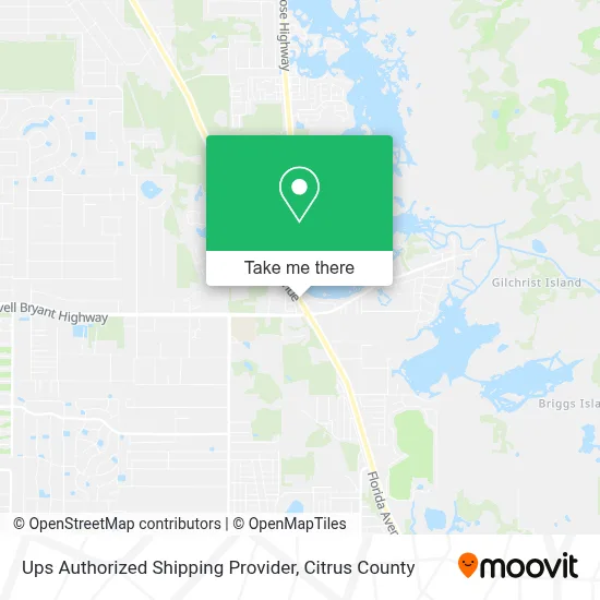 Ups Authorized Shipping Provider map