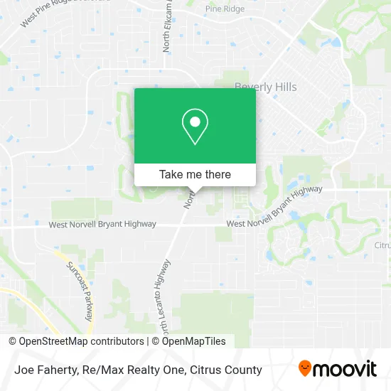 Joe Faherty, Re/Max Realty One map