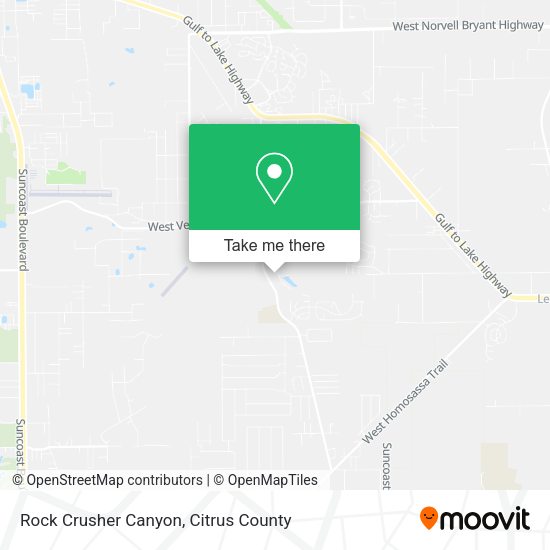 Rock Crusher Canyon map
