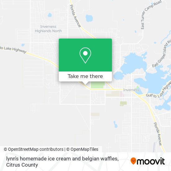 lynn's homemade ice cream and belgian waffles map