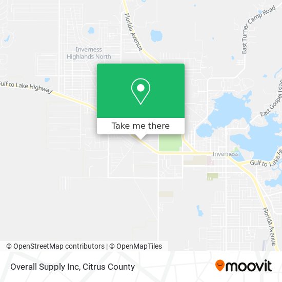 Overall Supply Inc map