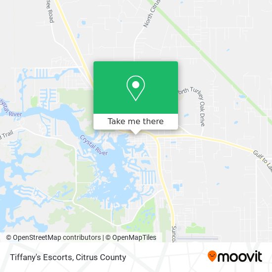 Tiffany's Escorts map