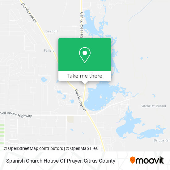 Spanish Church House Of Prayer map