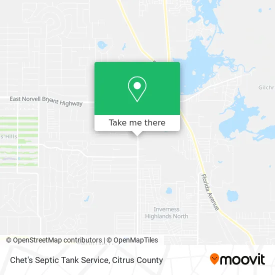 Chet's Septic Tank Service map