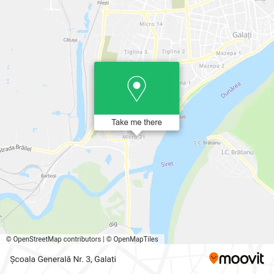 Școala Generală Nr. 3 map