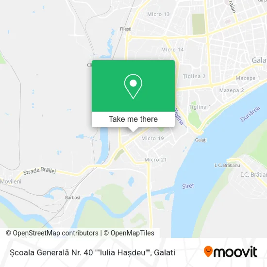 Școala Generală Nr. 40 ""Iulia Hașdeu"" map