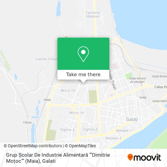 Grup Școlar De Industrie Alimentară ""Dimitrie Moțoc"" (Maia) map