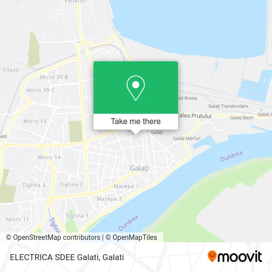 ELECTRICA SDEE Galati map