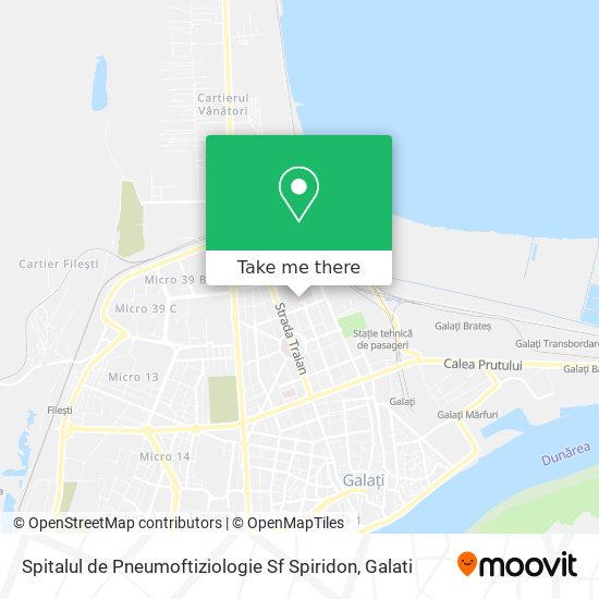 Spitalul de Pneumoftiziologie Sf Spiridon map