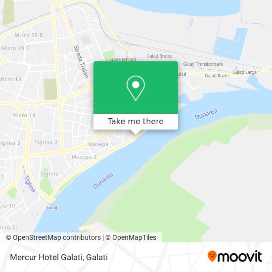 Mercur Hotel Galati map