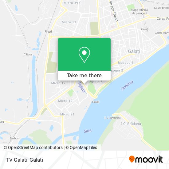 TV Galati map