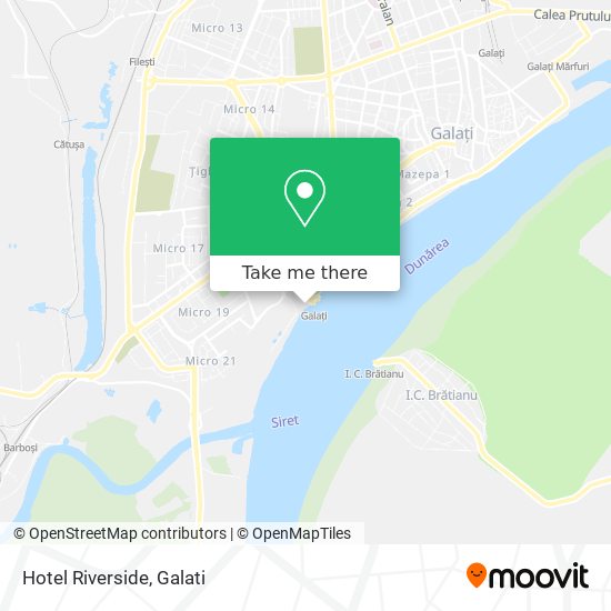 Hotel Riverside map