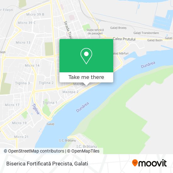 Biserica Fortificată Precista map
