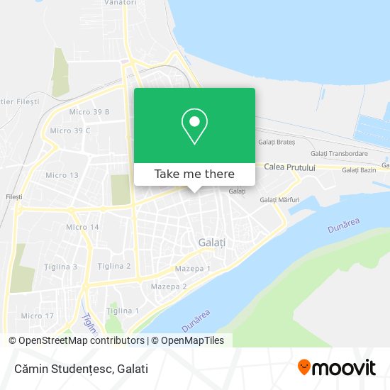 Cămin Studențesc map