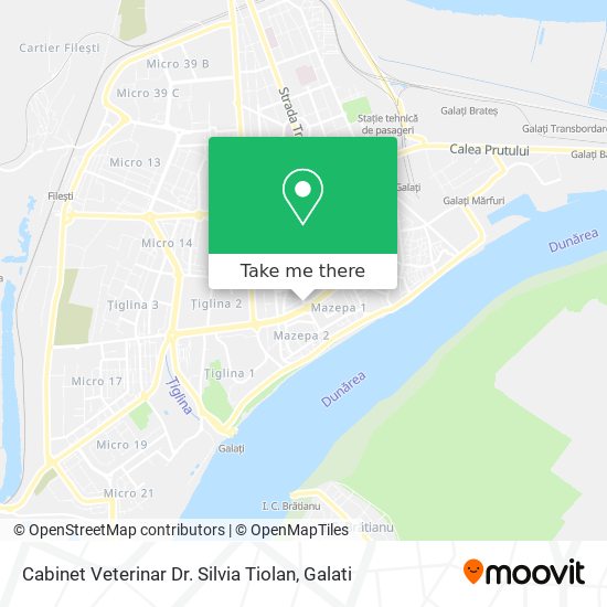 Cabinet Veterinar Dr. Silvia Tiolan map