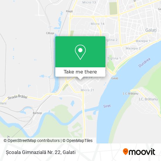 Școala Gimnazială Nr. 22 map