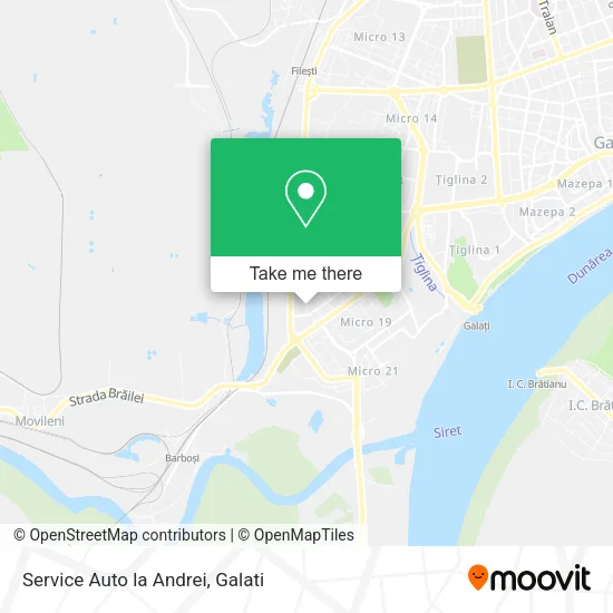 Service Auto la Andrei map