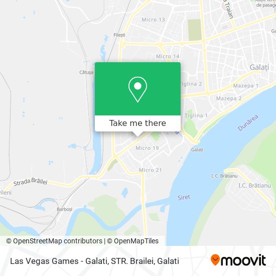 Las Vegas Games - Galati, STR. Brailei map
