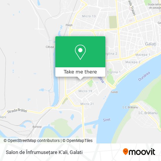 Salon de Înfrumusețare K'ali map