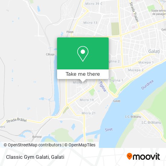 Classic Gym Galati map