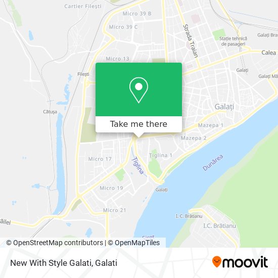 New With Style Galati map
