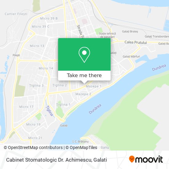 Cabinet Stomatologic Dr. Achimescu map