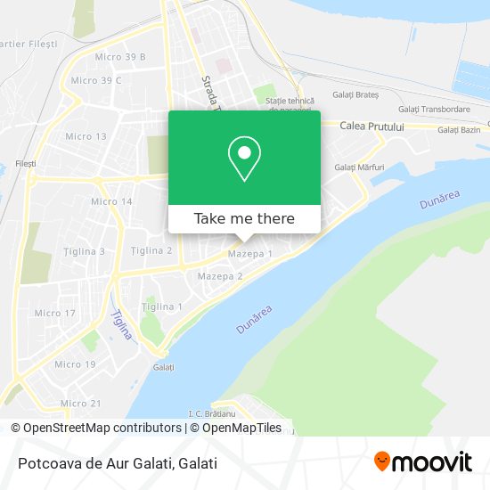 Potcoava de Aur Galati map