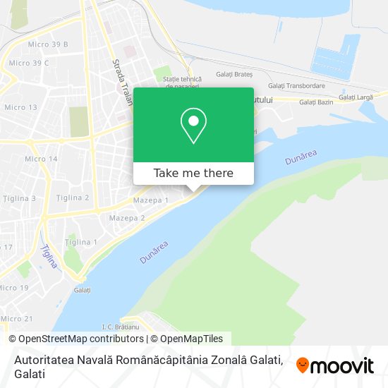 Autoritatea Navală Românăcâpitânia Zonalâ Galati map