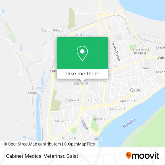 Cabinet Medical Veterinar map