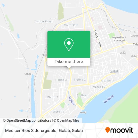Medicer Bios Siderurgistilor Galati map