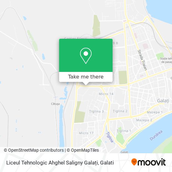 Liceul Tehnologic Ahghel Saligny Galați map
