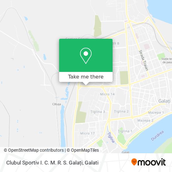 Clubul Sportiv I. C. M. R. S. Galați map