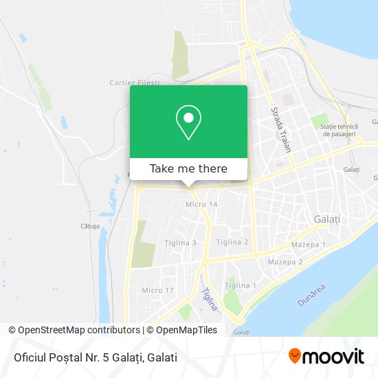Oficiul Poștal Nr. 5 Galați map