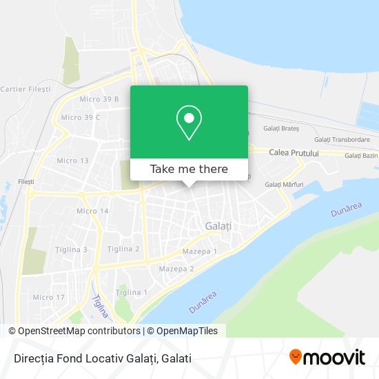 Direcția Fond Locativ Galați map