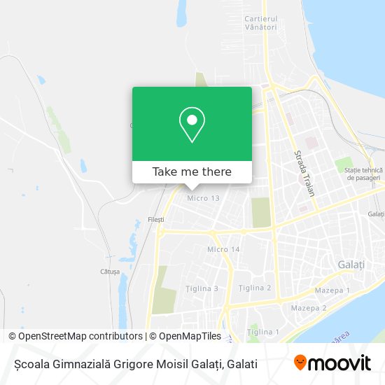 Școala Gimnazială Grigore Moisil Galați map