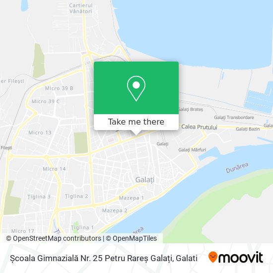 Școala Gimnazială Nr. 25 Petru Rareș Galați map