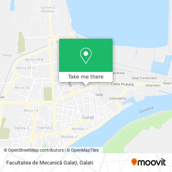 Facultatea de Mecanică Galați map